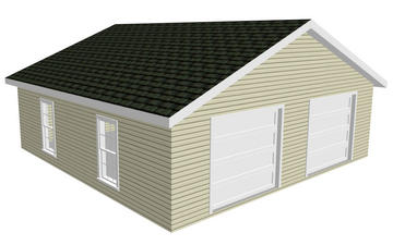 28' x 28' Two Car Garage